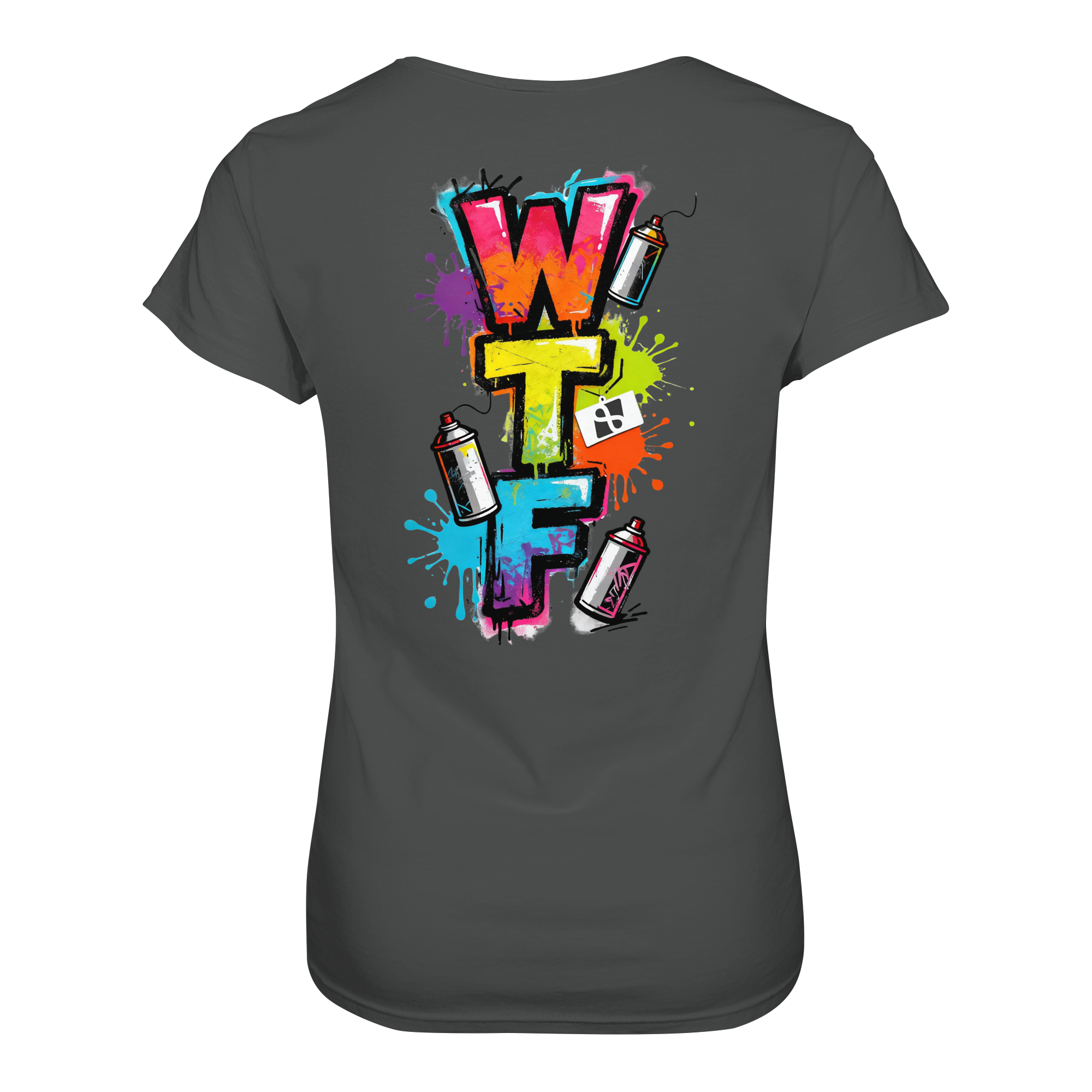 WTF - "Wear The Fair" Print mit besticktem Emblem - Ladies Organic Shirt