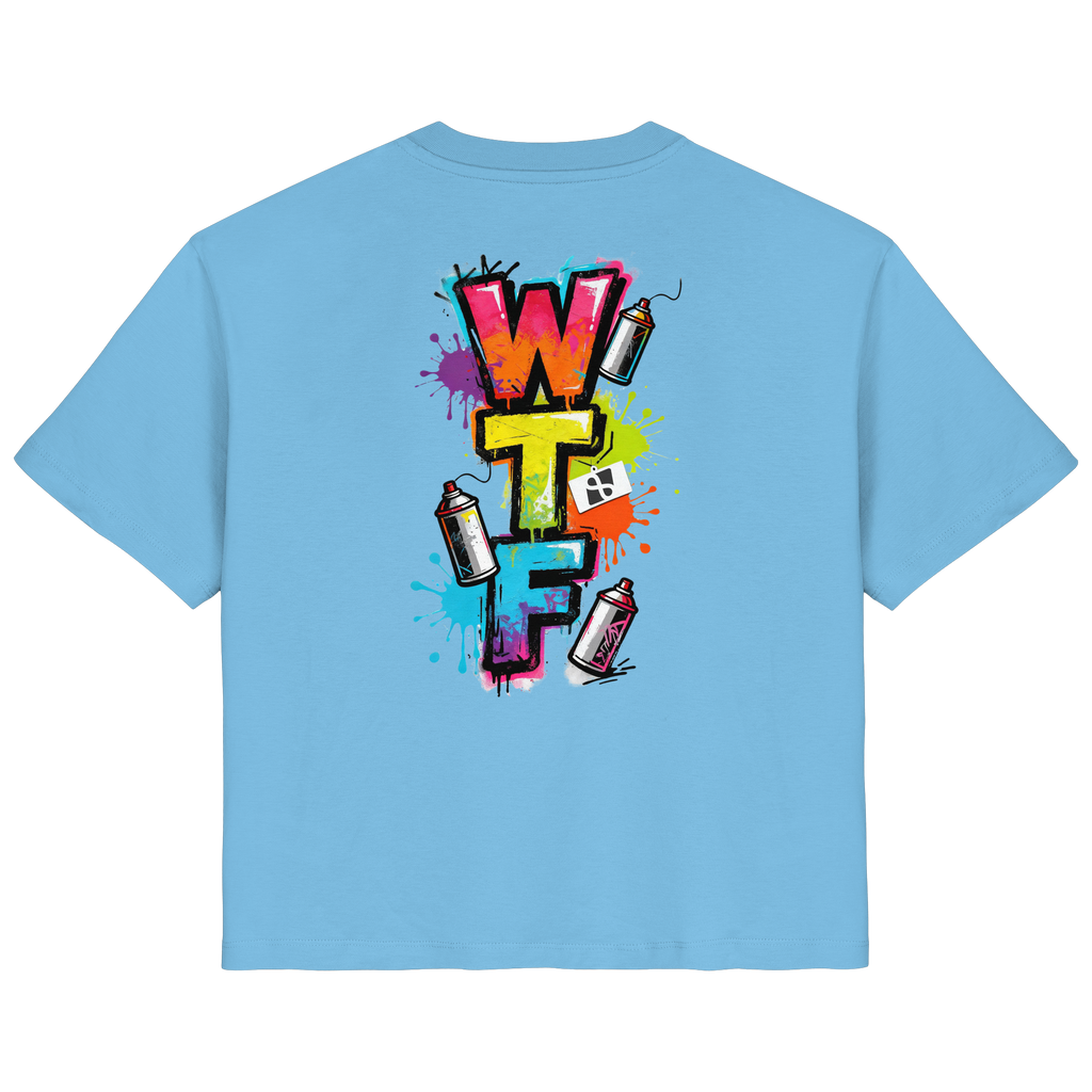 WTF - "Wear The Fair" Print mit besticktem Emblem - Ladies Organic Shirt