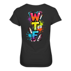 WTF - "Wear The Fair" Print mit besticktem Emblem - Ladies Organic Shirt