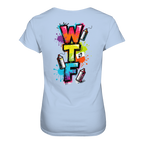WTF - "Wear The Fair" Print mit besticktem Emblem - Ladies Organic Shirt
