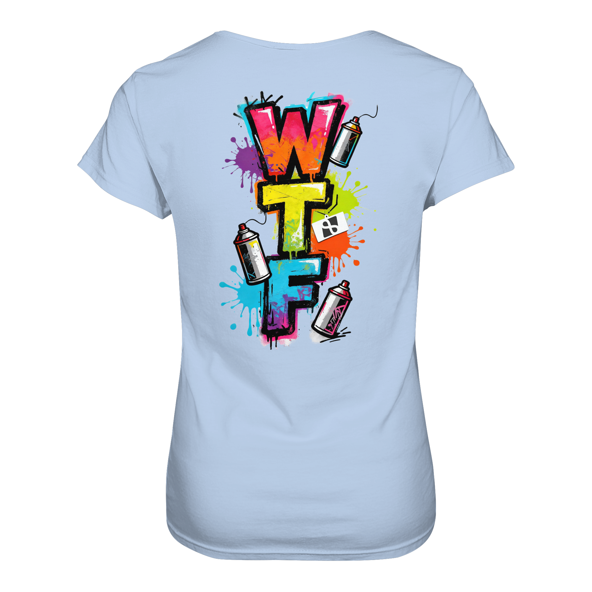 WTF - "Wear The Fair" Print mit besticktem Emblem - Ladies Organic Shirt