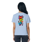 WTF - "Wear The Fair" Print mit besticktem Emblem - Ladies Organic Shirt