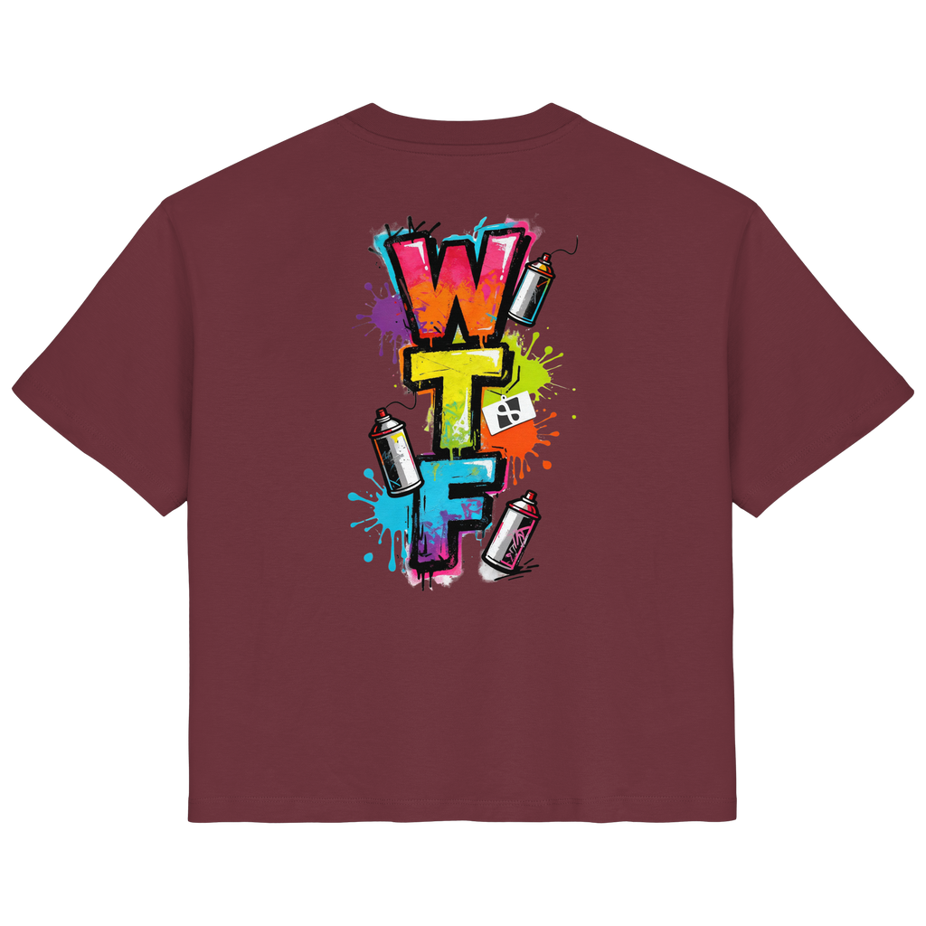 WTF - "Wear The Fair" Print mit besticktem Emblem - Ladies Organic Shirt