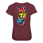 WTF - "Wear The Fair" Print mit besticktem Emblem - Ladies Organic Shirt