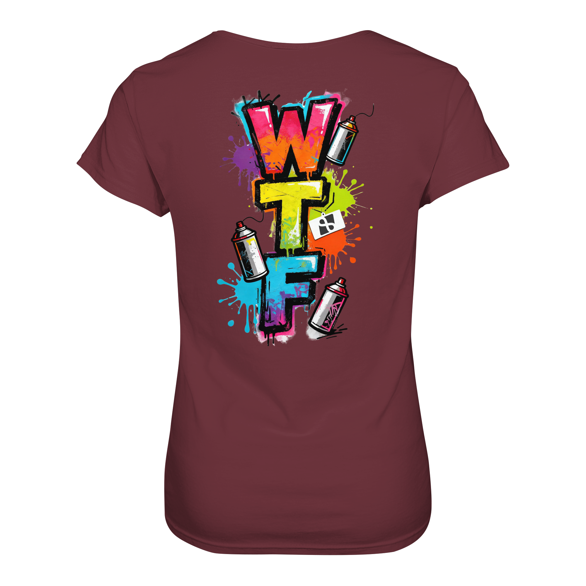 WTF - "Wear The Fair" Print mit besticktem Emblem - Ladies Organic Shirt