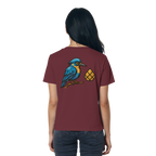 Tannenhäher mit Zirbelnuss + Emblem Stick - Ladies Organic Shirt