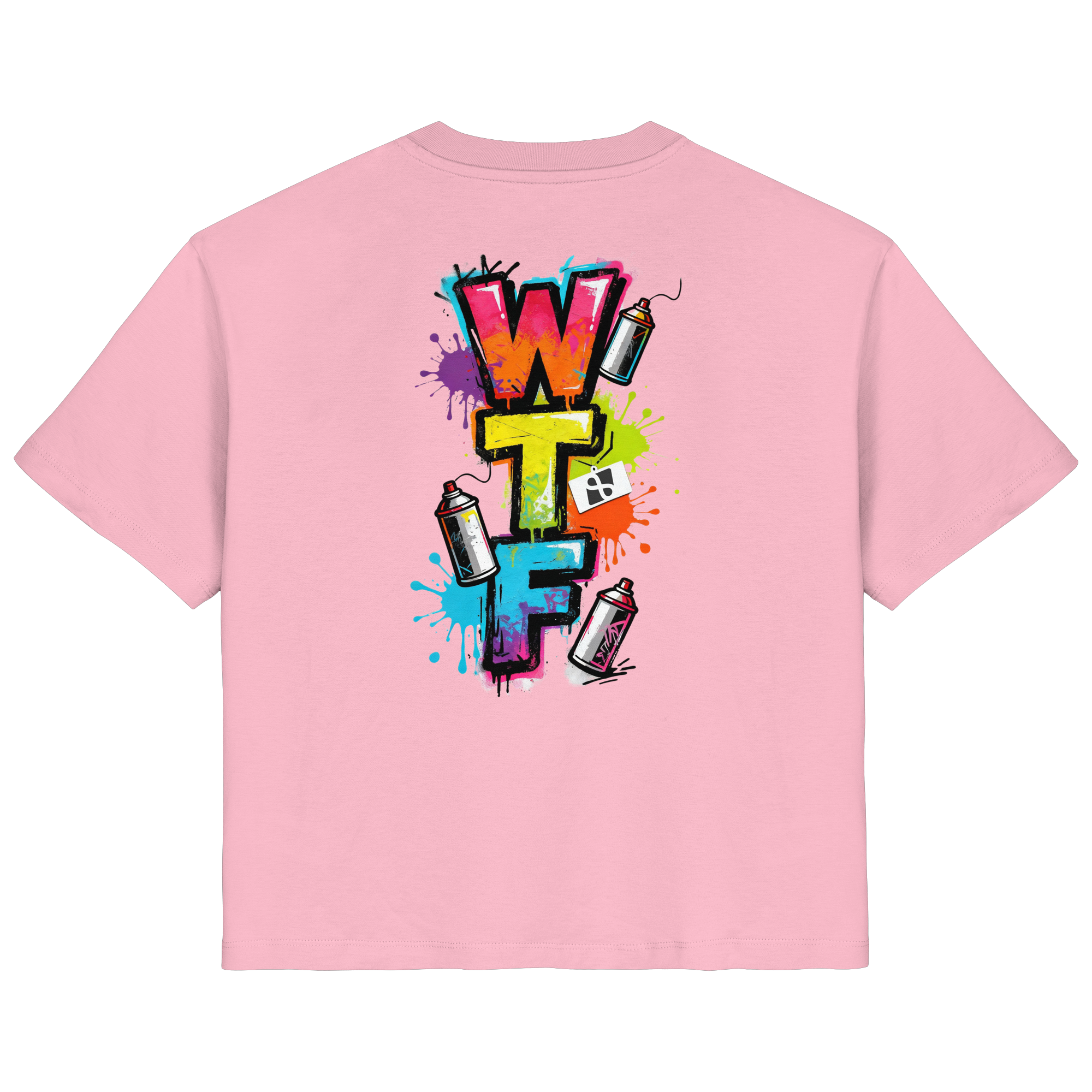 WTF - "Wear The Fair" Print mit besticktem Emblem - Ladies Organic Shirt