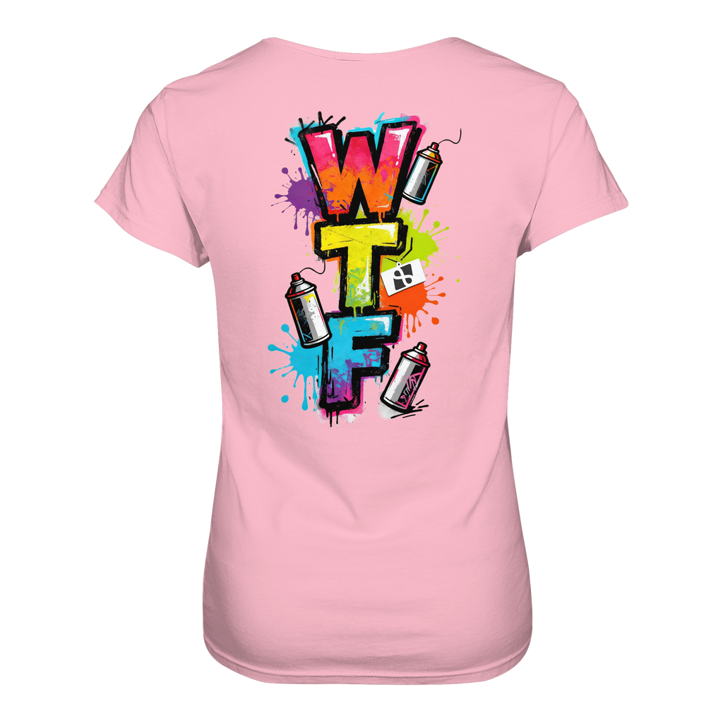 WTF - "Wear The Fair" Print mit besticktem Emblem - Ladies Organic Shirt