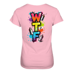 WTF - "Wear The Fair" Print mit besticktem Emblem - Ladies Organic Shirt