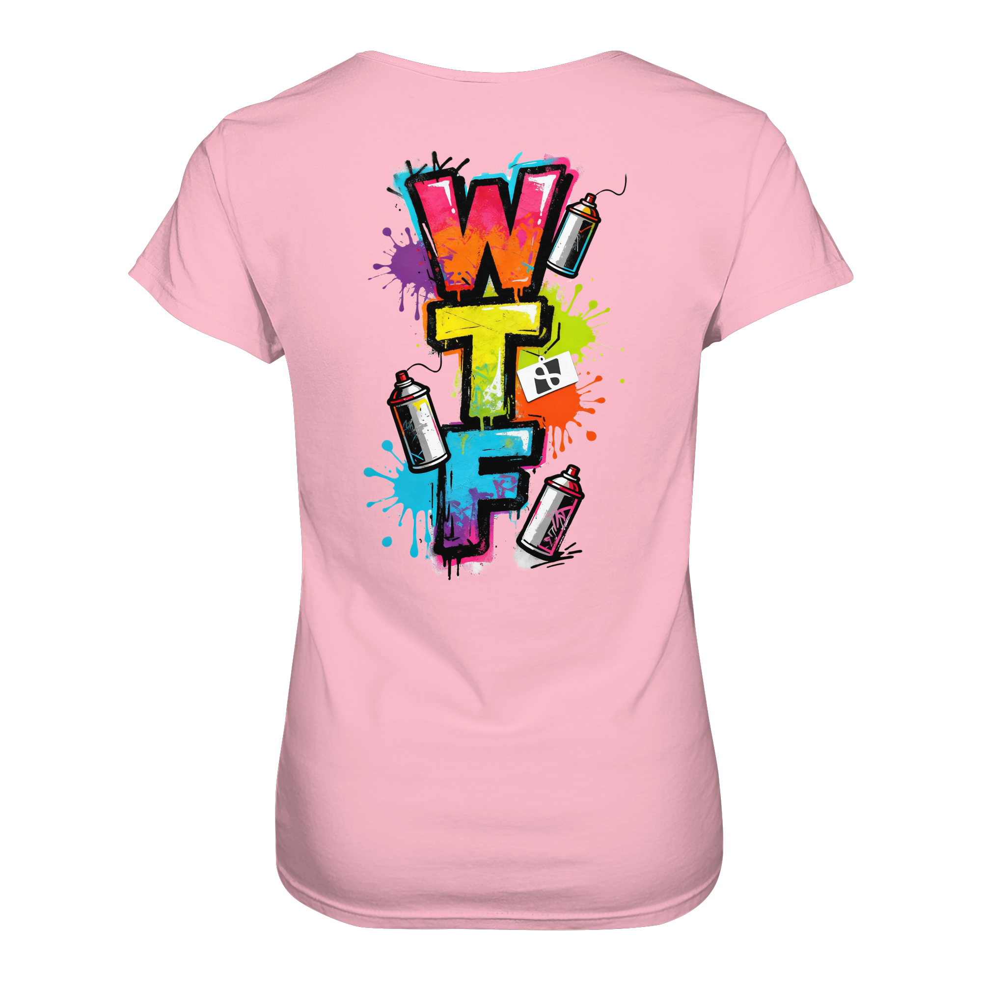 WTF - "Wear The Fair" Print mit besticktem Emblem - Ladies Organic Shirt