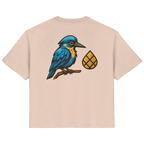 Tannenhäher mit Zirbelnuss + Emblem Stick - Ladies Organic Shirt