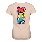 WTF - "Wear The Fair" Print mit besticktem Emblem - Ladies Organic Shirt