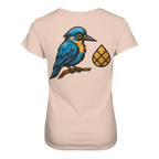 Tannenhäher mit Zirbelnuss + Emblem Stick - Ladies Organic Shirt
