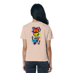 WTF - "Wear The Fair" Print mit besticktem Emblem - Ladies Organic Shirt