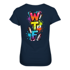 WTF - "Wear The Fair" Print mit besticktem Emblem - Ladies Organic Shirt