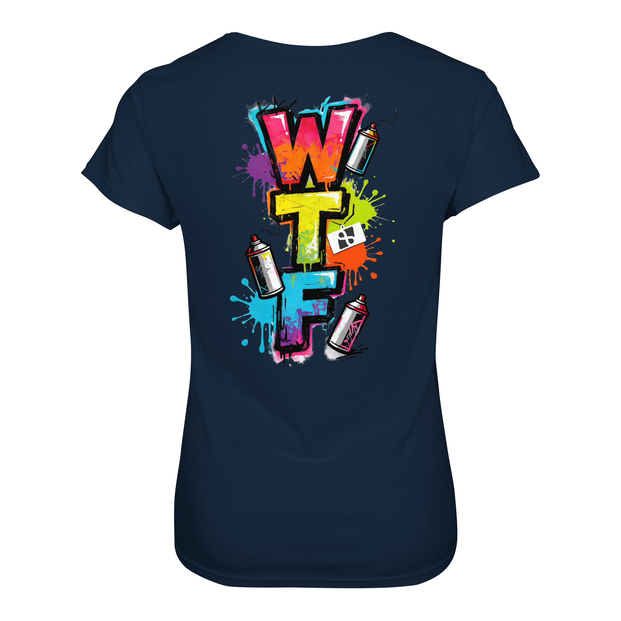 WTF - "Wear The Fair" Print mit besticktem Emblem - Ladies Organic Shirt