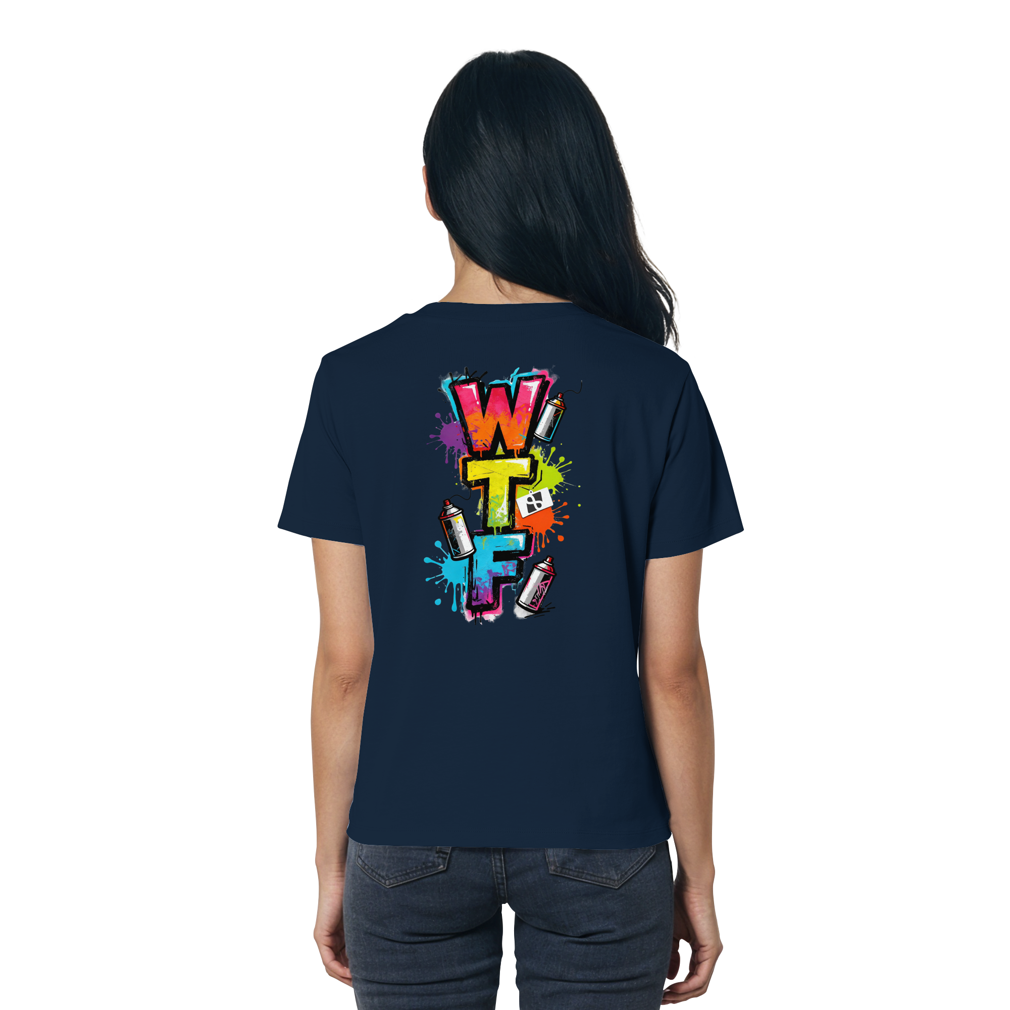 WTF - "Wear The Fair" Print mit besticktem Emblem - Ladies Organic Shirt