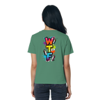 WTF - "Wear The Fair" Print mit besticktem Emblem - Ladies Organic Shirt