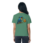 Tannenhäher mit Zirbelnuss + Emblem Stick - Ladies Organic Shirt