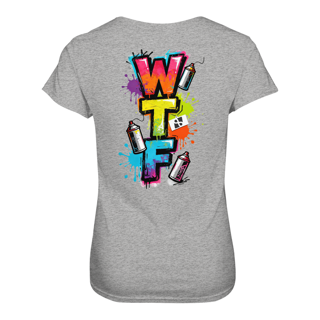 WTF - "Wear The Fair" Print mit besticktem Emblem - Ladies Organic Shirt