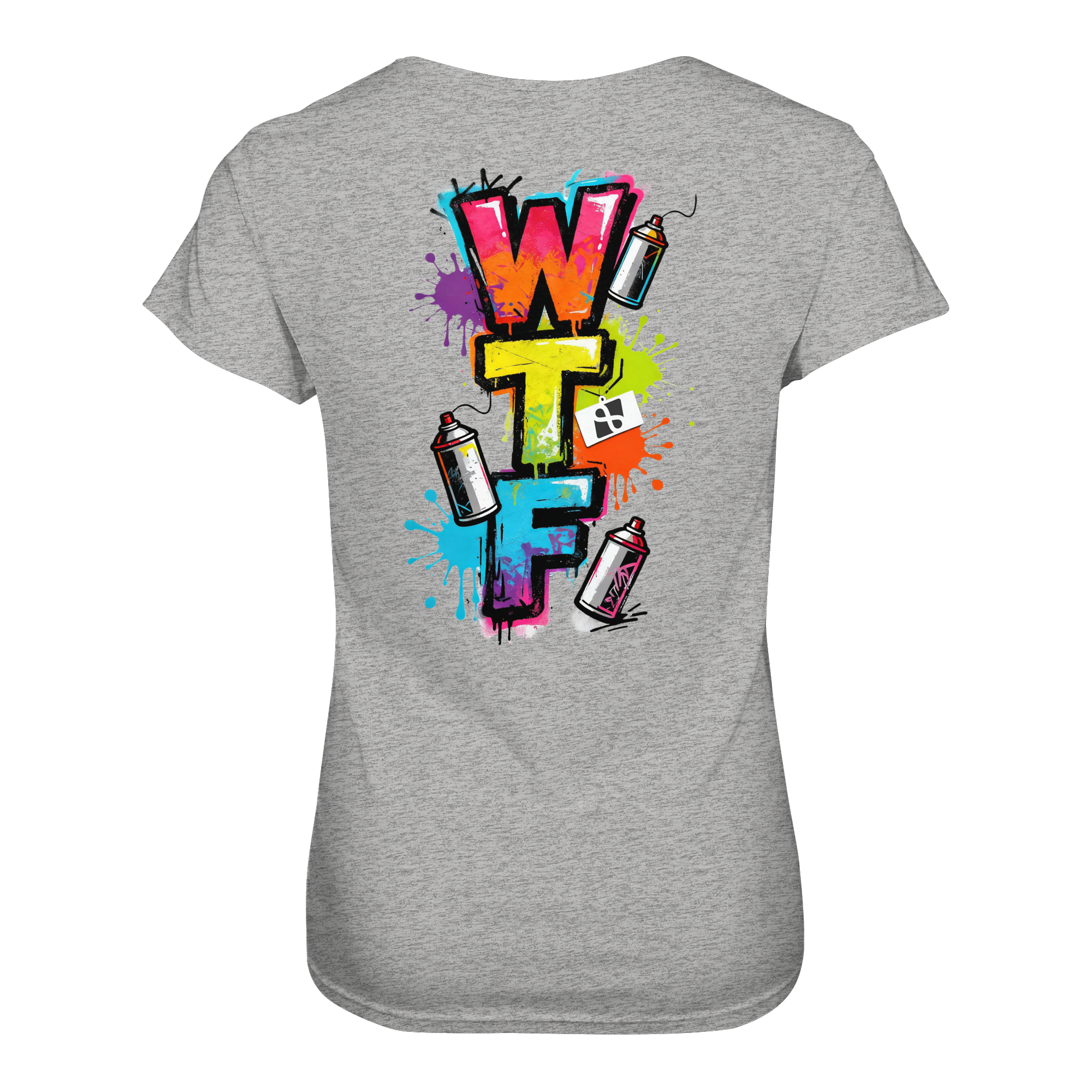 WTF - "Wear The Fair" Print mit besticktem Emblem - Ladies Organic Shirt