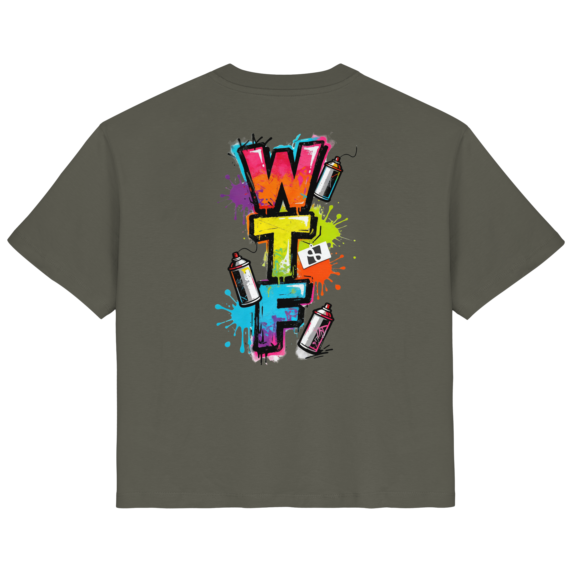 WTF - "Wear The Fair" Print mit besticktem Emblem - Ladies Organic Shirt