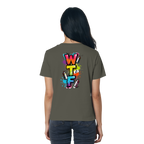 WTF - "Wear The Fair" Print mit besticktem Emblem - Ladies Organic Shirt