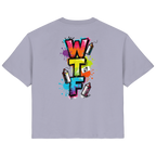 WTF - "Wear The Fair" Print mit besticktem Emblem - Ladies Organic Shirt