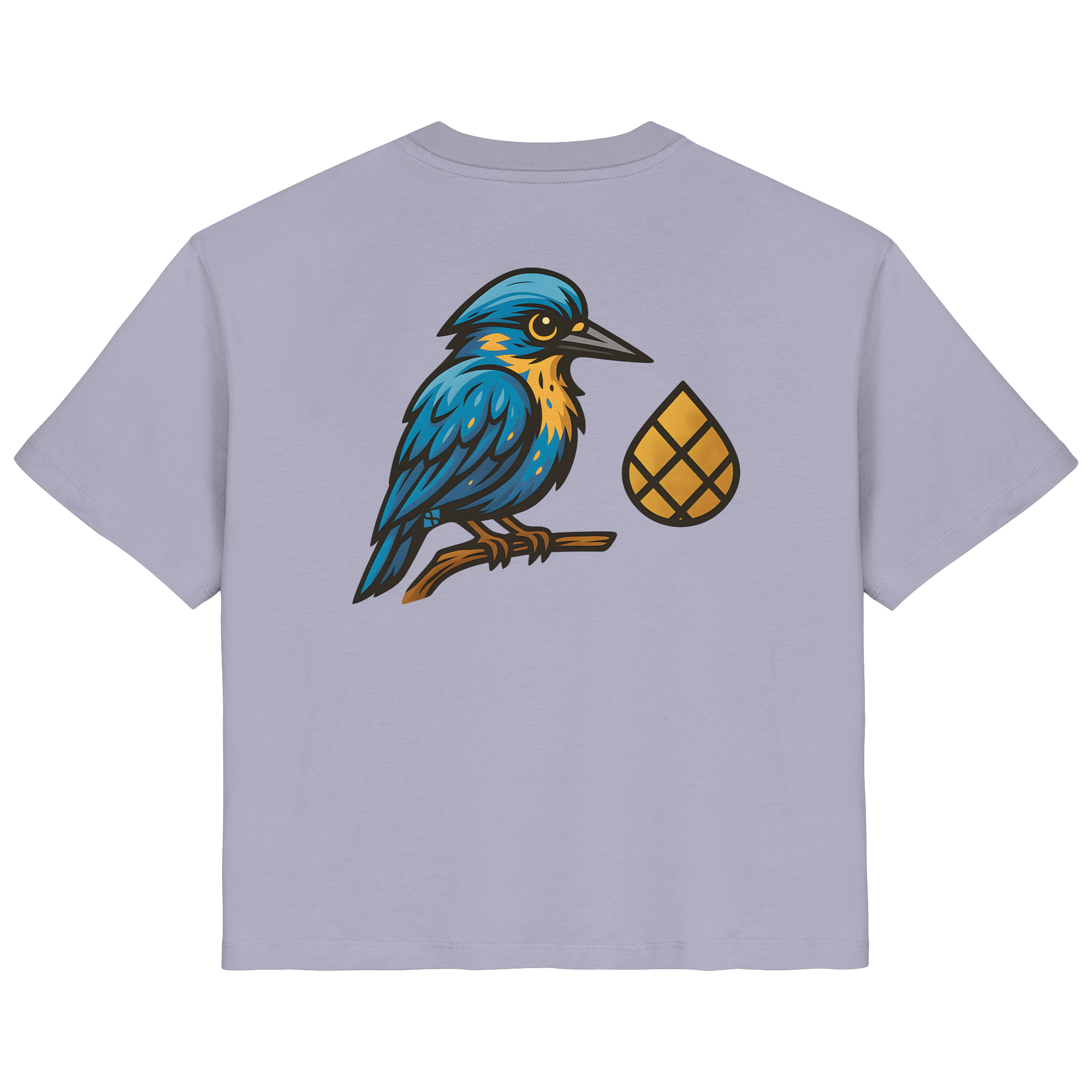Tannenhäher mit Zirbelnuss + Emblem Stick - Ladies Organic Shirt