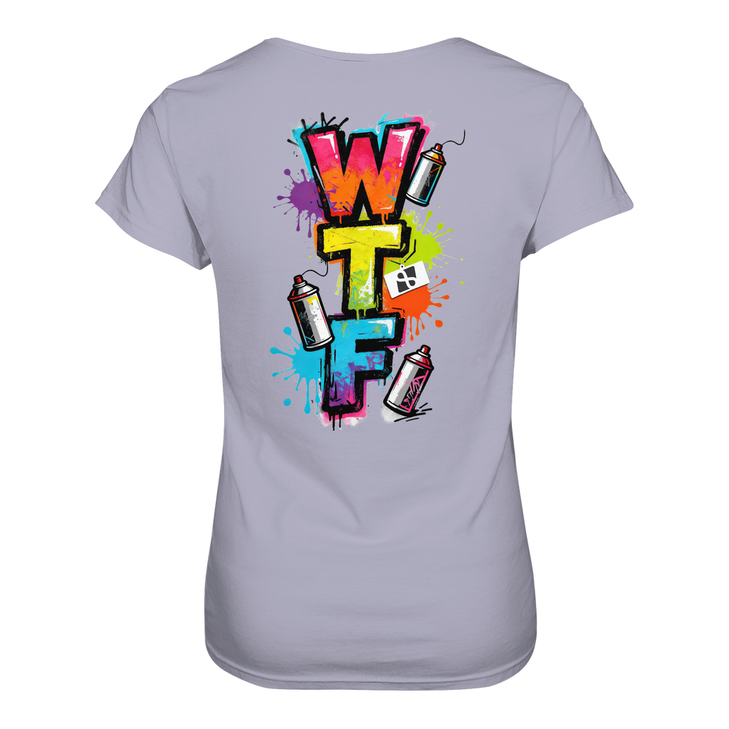 WTF - "Wear The Fair" Print mit besticktem Emblem - Ladies Organic Shirt