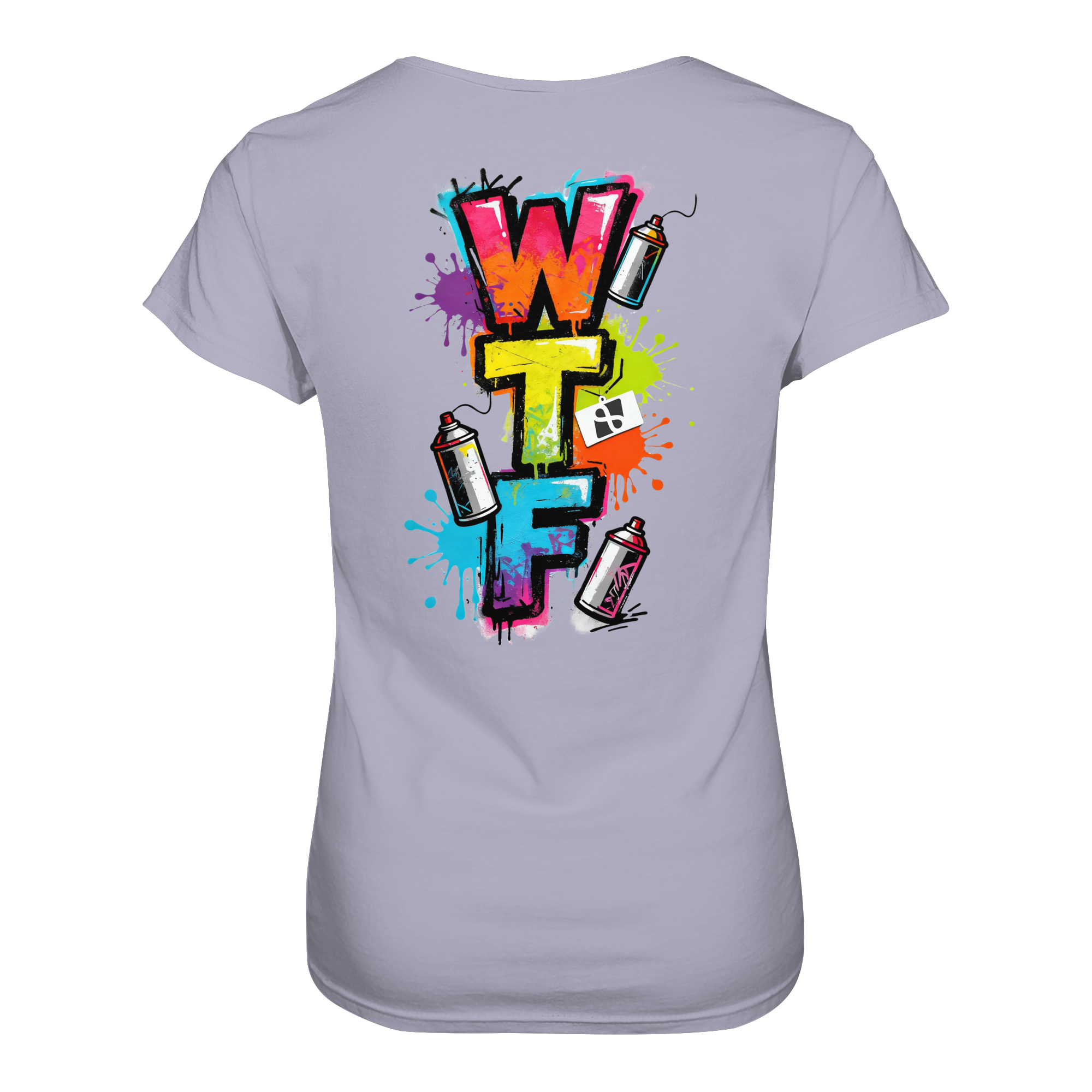 WTF - "Wear The Fair" Print mit besticktem Emblem - Ladies Organic Shirt