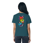WTF - "Wear The Fair" Print mit besticktem Emblem - Ladies Organic Shirt