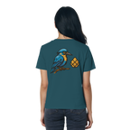 Tannenhäher mit Zirbelnuss + Emblem Stick - Ladies Organic Shirt