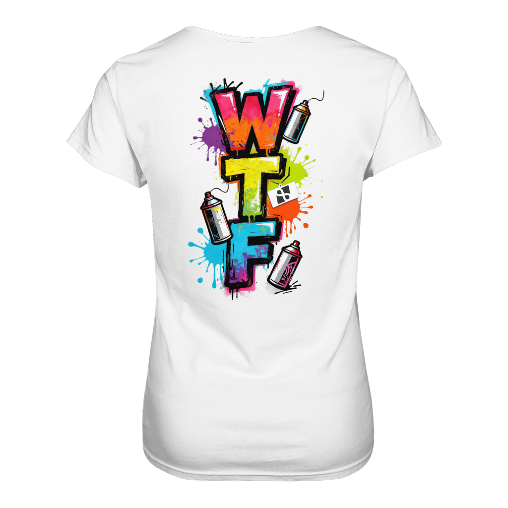 WTF - "Wear The Fair" Print mit besticktem Emblem - Ladies Organic Shirt