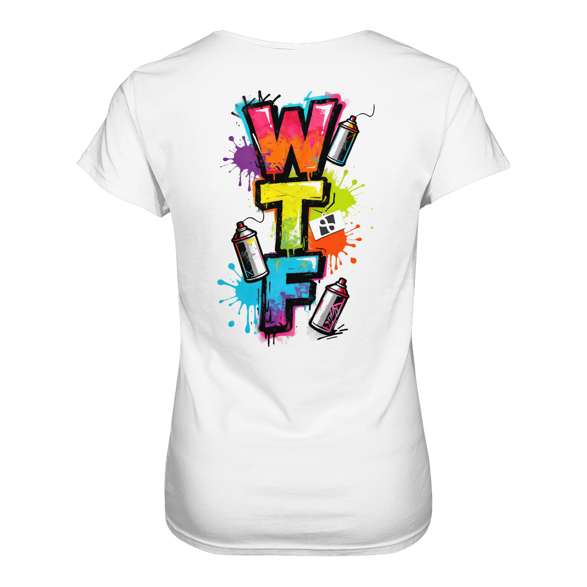 WTF - "Wear The Fair" Print mit besticktem Emblem - Ladies Organic Shirt