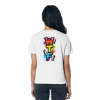WTF - "Wear The Fair" Print mit besticktem Emblem - Ladies Organic Shirt
