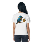 Tannenhäher mit Zirbelnuss + Emblem Stick - Ladies Organic Shirt