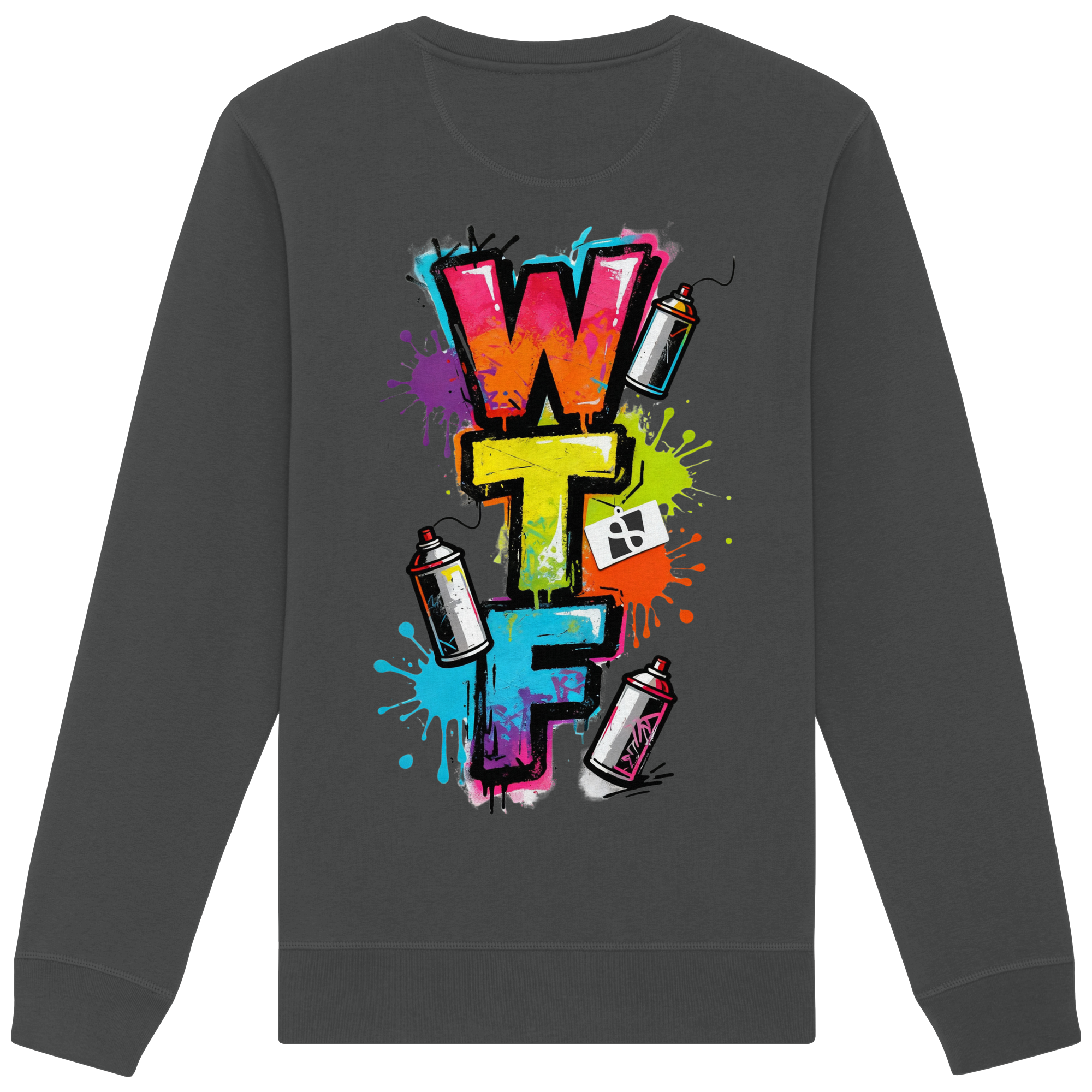 WTF - "Wear The Fair" Print mit besticktem Emblem - Organic Basic Unisex Sweatshirt