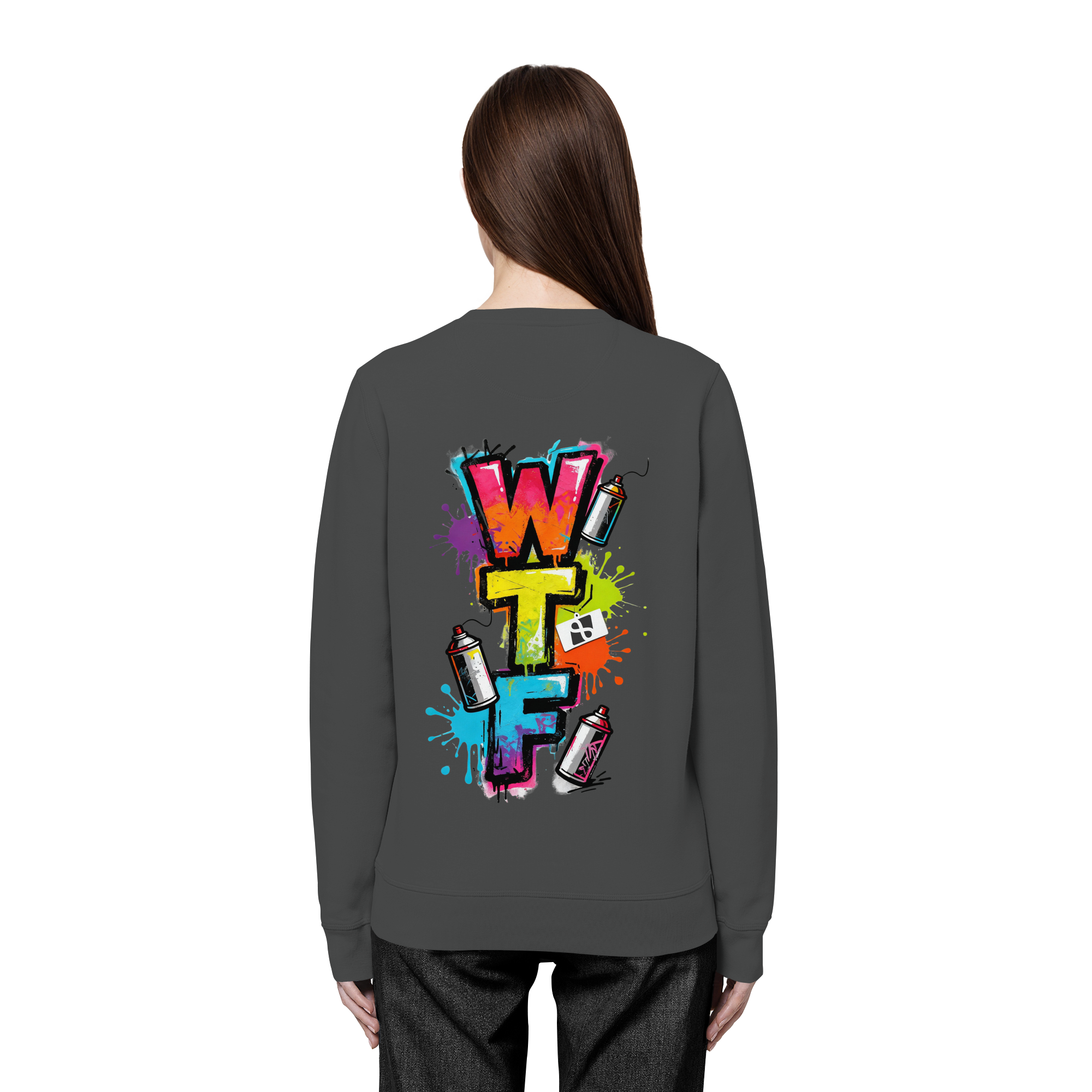 WTF - "Wear The Fair" Print mit besticktem Emblem - Organic Basic Unisex Sweatshirt
