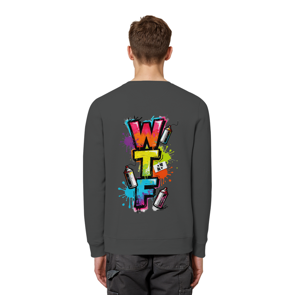 WTF - "Wear The Fair" Print mit besticktem Emblem - Organic Basic Unisex Sweatshirt