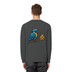 Tannenhäher mit Zirbelnuss + Emblem Stick - Organic Basic Unisex Sweatshirt