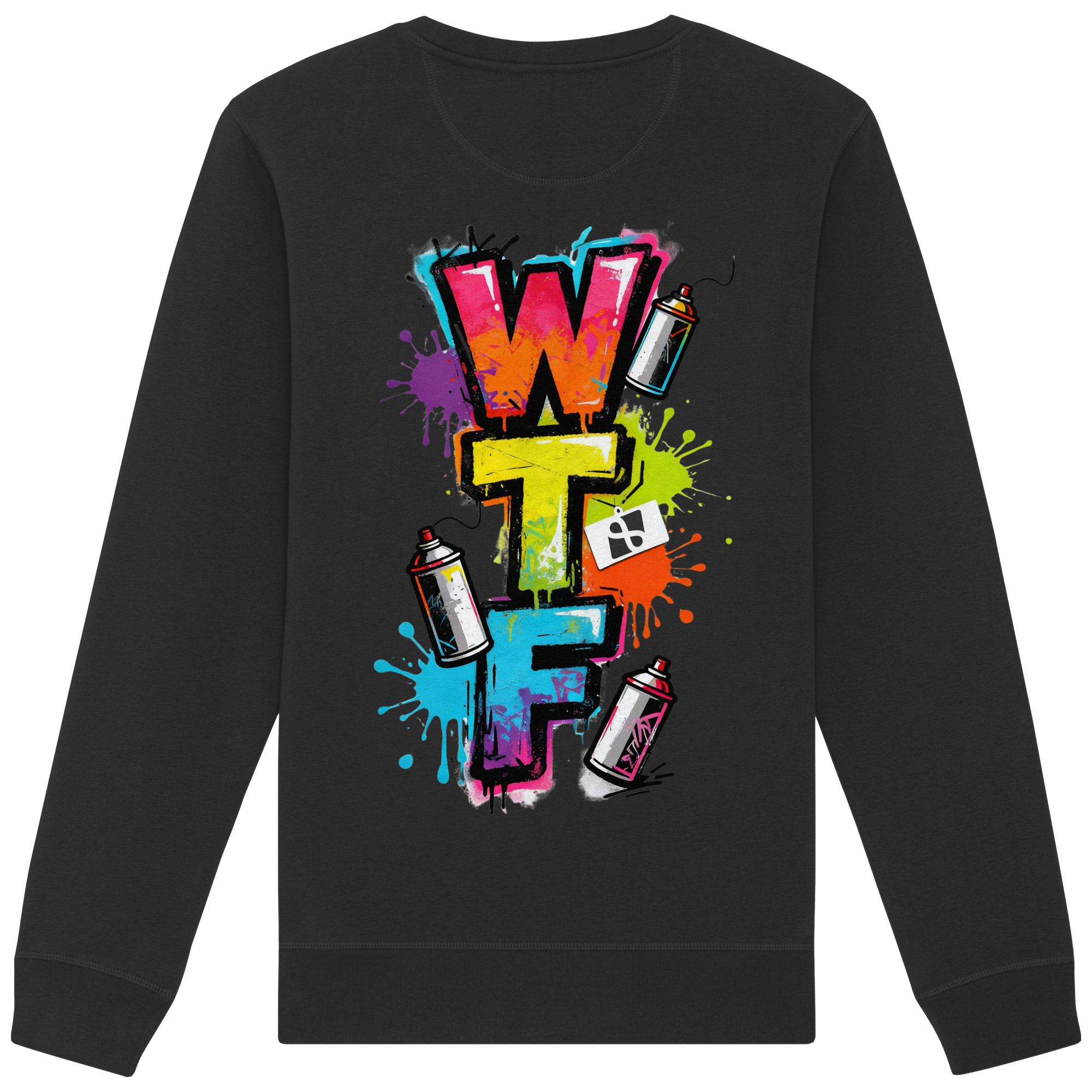 WTF - "Wear The Fair" Print mit besticktem Emblem - Organic Basic Unisex Sweatshirt