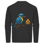 Tannenhäher mit Zirbelnuss + Emblem Stick - Organic Basic Unisex Sweatshirt