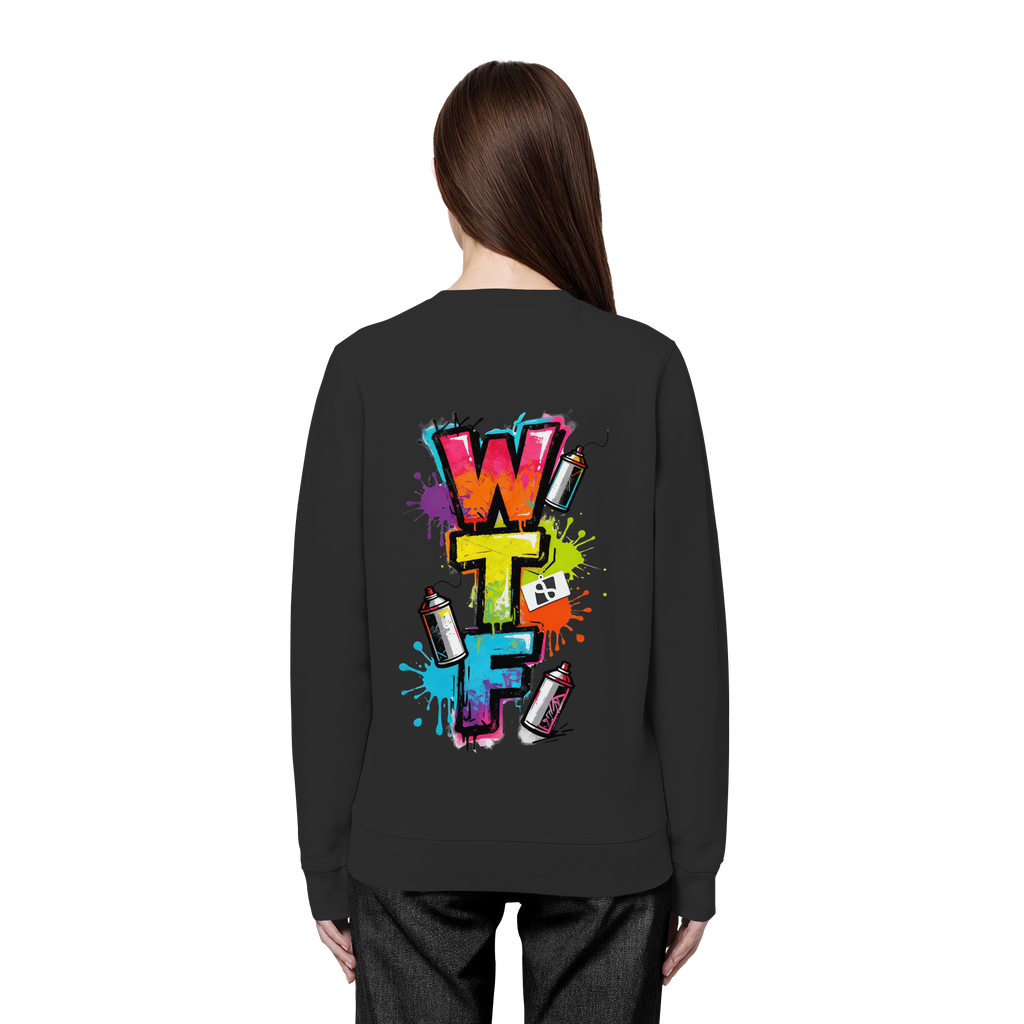 WTF - "Wear The Fair" Print mit besticktem Emblem - Organic Basic Unisex Sweatshirt