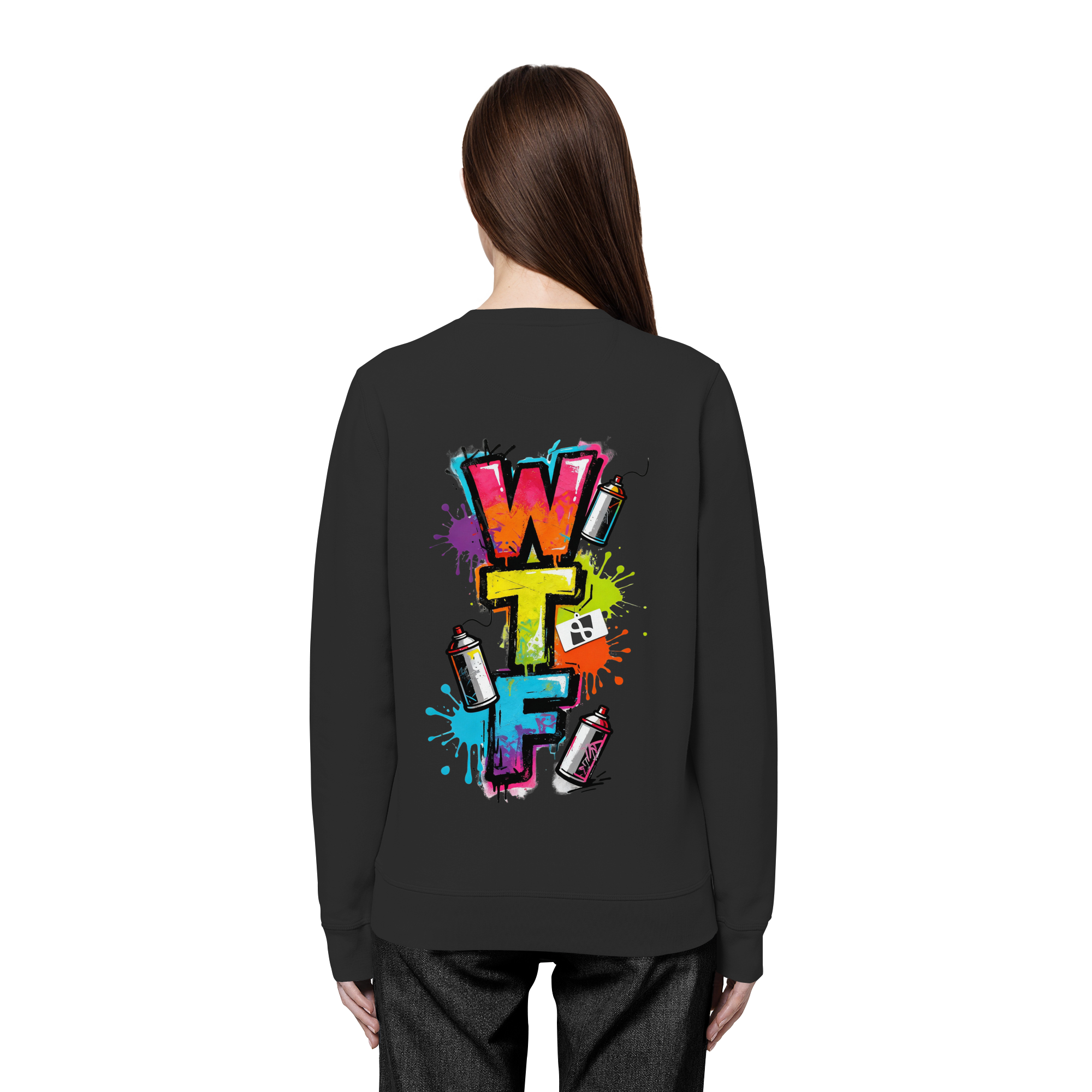 WTF - "Wear The Fair" Print mit besticktem Emblem - Organic Basic Unisex Sweatshirt
