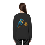 Tannenhäher mit Zirbelnuss + Emblem Stick - Organic Basic Unisex Sweatshirt