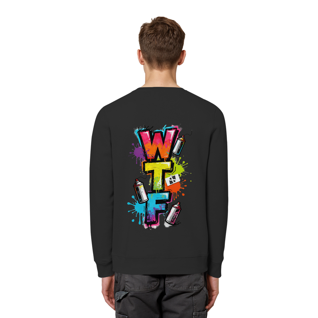 WTF - "Wear The Fair" Print mit besticktem Emblem - Organic Basic Unisex Sweatshirt