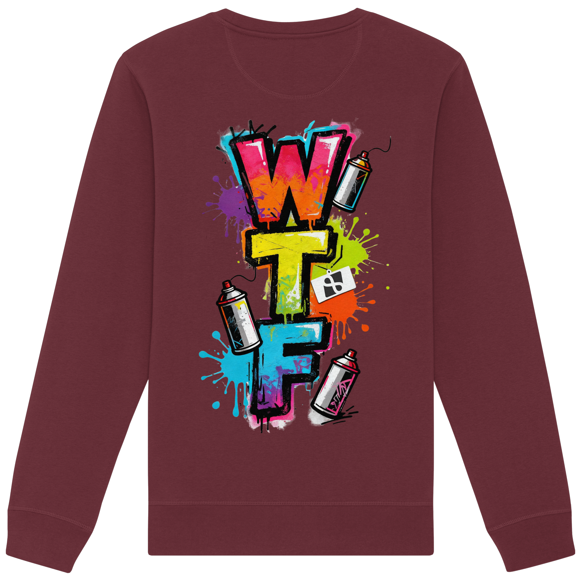 WTF - "Wear The Fair" Print mit besticktem Emblem - Organic Basic Unisex Sweatshirt
