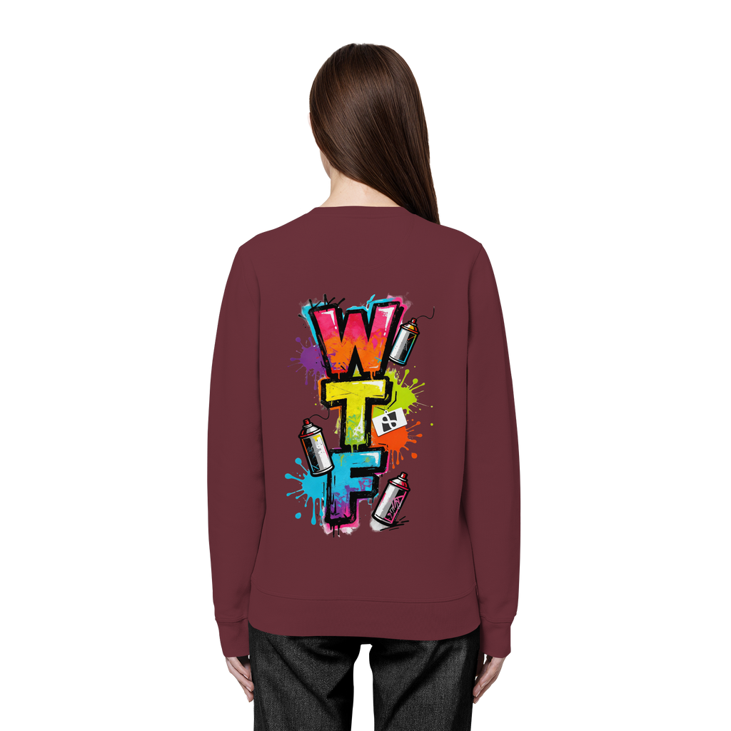WTF - "Wear The Fair" Print mit besticktem Emblem - Organic Basic Unisex Sweatshirt