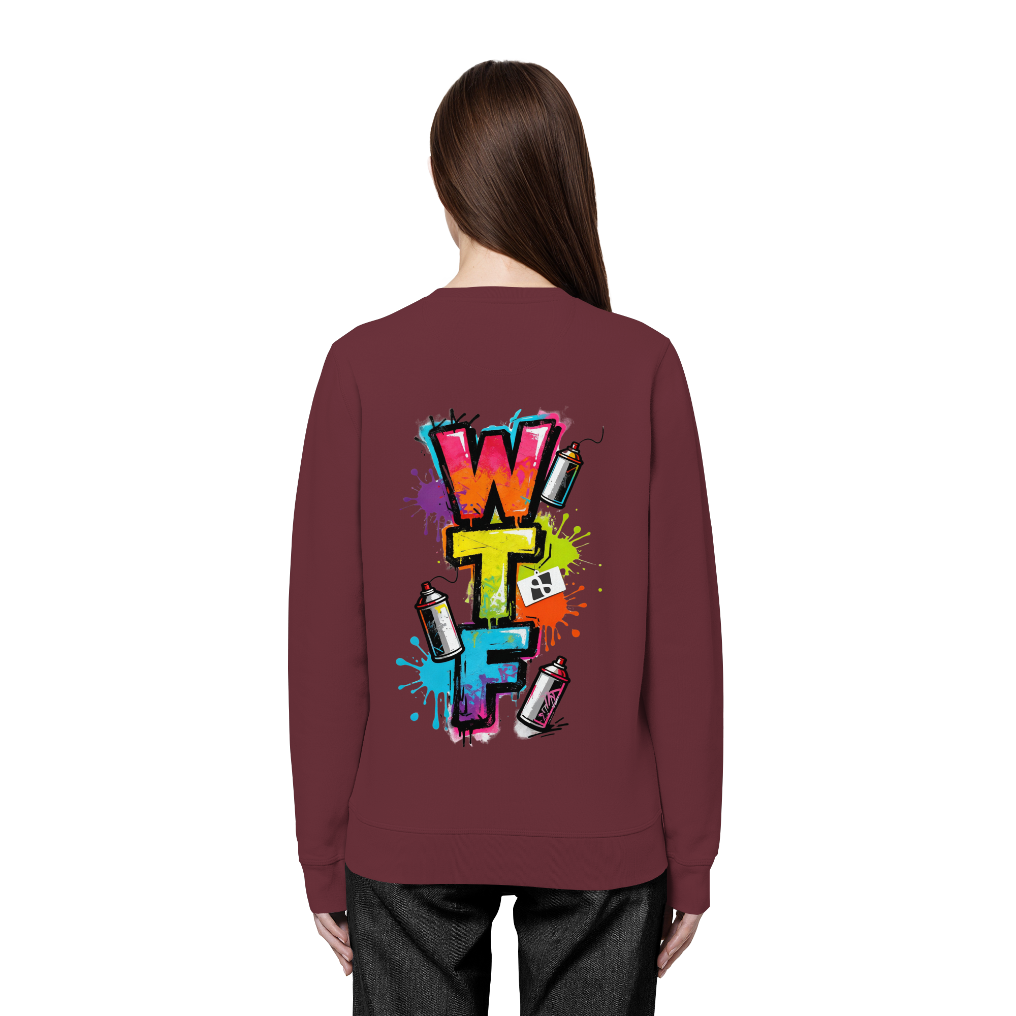 WTF - "Wear The Fair" Print mit besticktem Emblem - Organic Basic Unisex Sweatshirt